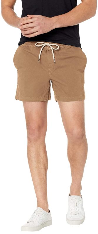 Photo 1 of Goodthreads Men's Slim-Fit 5" Pull-on Comfort Stretch Canvas Short 3X-Large Khaki Brown