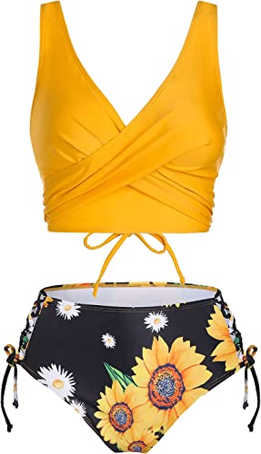 Photo 1 of DRESSFO Women's Rectangle Buckle Ruched Swim Briefs Bikini Bottom Swimwear
SIZE 3XL