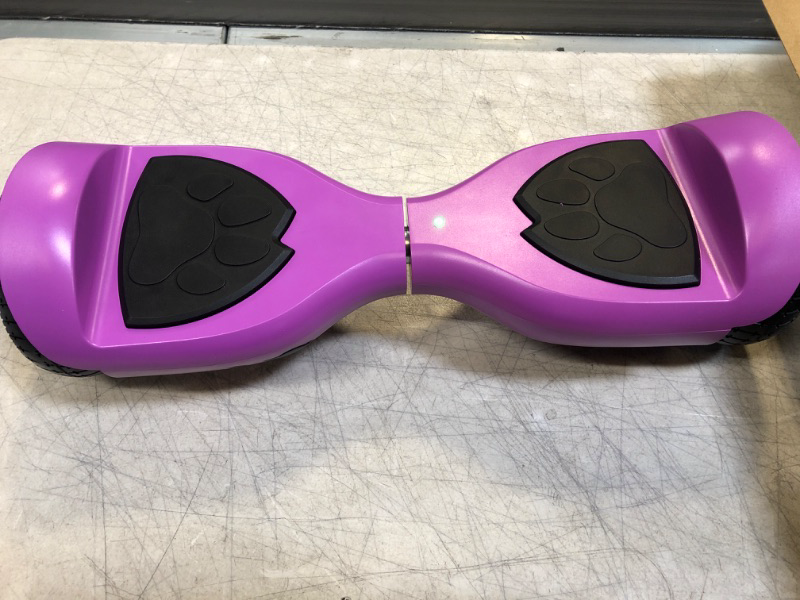 Photo 1 of GOTRAX Lil Cub Kids Hoverboard with 6.2 Mph Max Speed 88 Lb Weight Limit 2.5 Mile Range Self Balancing Scooter with 6.1 Wheels Purple

