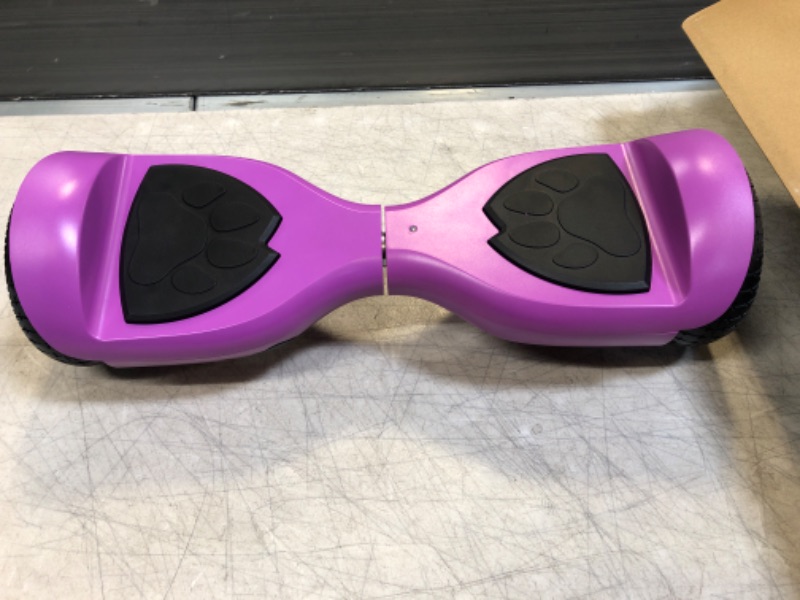 Photo 4 of GOTRAX Lil Cub Kids Hoverboard with 6.2 Mph Max Speed 88 Lb Weight Limit 2.5 Mile Range Self Balancing Scooter with 6.1 Wheels Purple
