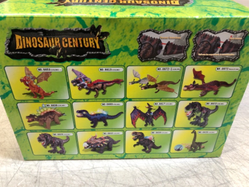 Photo 1 of Electronic Walking Dinosaur with LED Light, Realistic T-Rex Dinosaur Toy with Light Up, Sound, Walking Motion and Swinging Tail Action for Kids