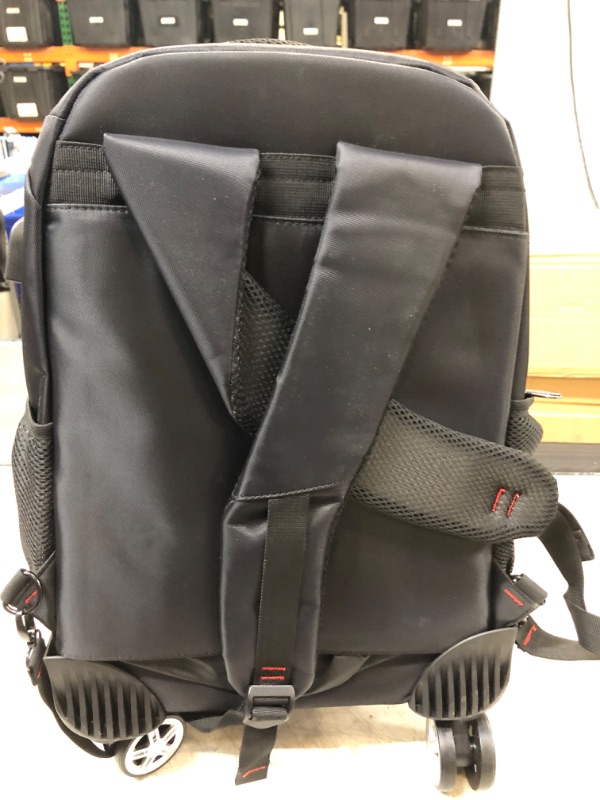 Photo 1 of Temilla Rolling Backpack with 4 Wheels?360° Rotating Waterproof backpack with wheels?Computer Bag With Rollers And USB for Men Women, Fit 15.6 Inch laptop,For Tourism Business School