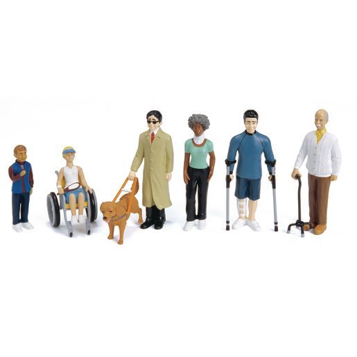 Photo 1 of Differently-Abled Block Play Figures - Set of 6
