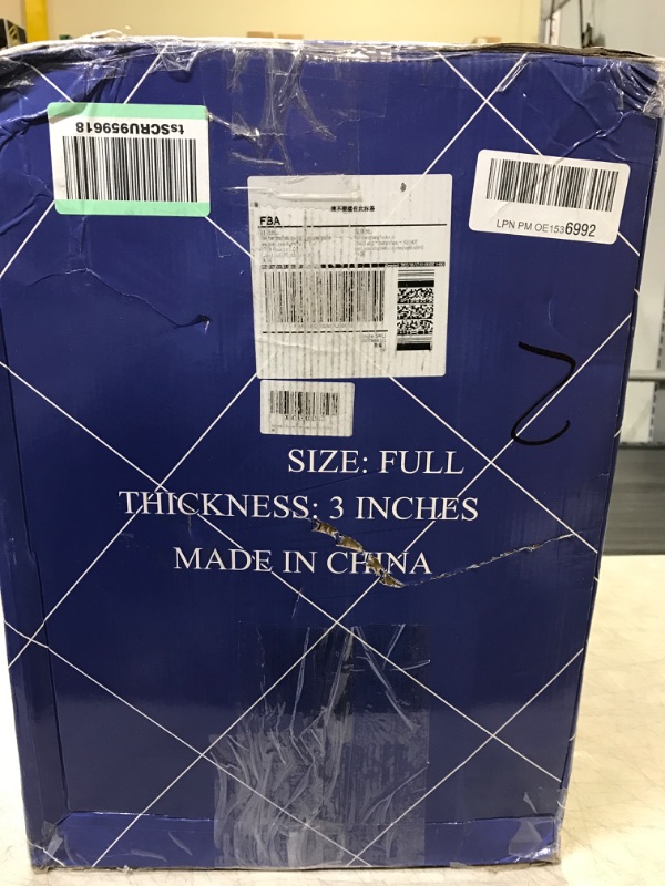 Photo 1 of 3 Inch Gel Memory Foam Mattress Topper Full Size High Density Cooling Pad Pressure Relief Bed Topper (with Removable & Washable Bamboo Cover) Full 3 Inch