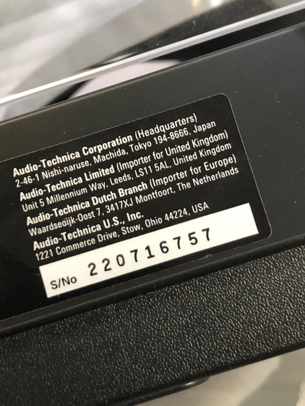 Photo 6 of Audio-Technica AT-LP60X-BK Fully Automatic Belt-Drive Stereo Turntable, Black, Hi-Fi, 2 Speed, Dust Cover, Anti-Resonance, Die-Cast Aluminum Platter