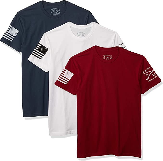 Photo 1 of Grunt Style Patriot Pack 3-Pack Men's T-Shirts, L
