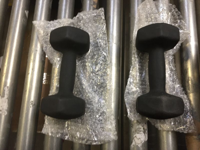 Photo 1 of 12LB RUBBER HEX DUMBELL, PAIR 