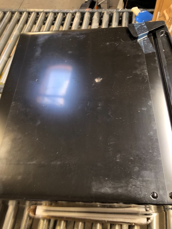 Photo 3 of Midea WHS-65LB1 Compact Single Reversible Door Refrigerator, *markings/dirty exterior* 1.6 Cubic Feet(0.045 Cubic Meter), Black Black 1.6 Cubic Feet Refrigerator