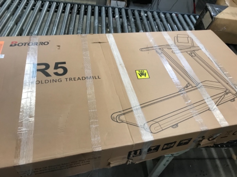 Photo 1 of FOLDING TREADMILL EXERCISER FOLDABLE WALK RUNNING MACHINE PORTABLE TREADMILLS FOR HOME AND APARTMENT LCD DISPLAY AND BLUETOOTH SPEAKER - BOTORRO R5