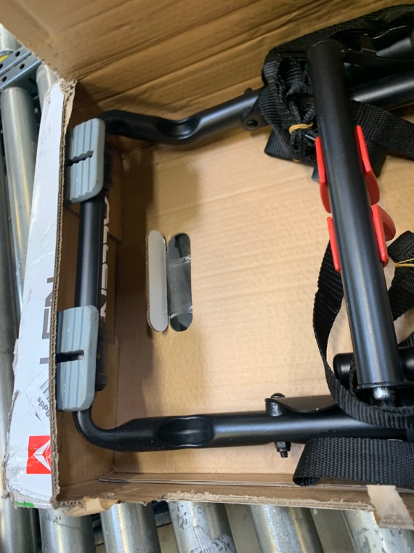 Photo 1 of Allen Sports Premier 3-Bike Trunk Rack, Model S103 (Black and red) --- Box Packaging Damaged, Item is New
