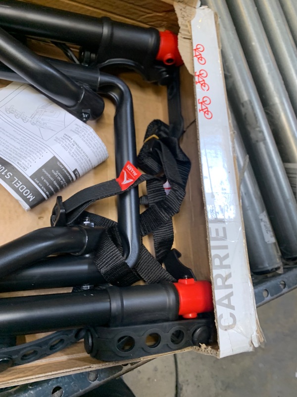 Photo 5 of Allen Sports Premier 3-Bike Trunk Rack, Model S103 (Black and red) --- Box Packaging Damaged, Item is New
