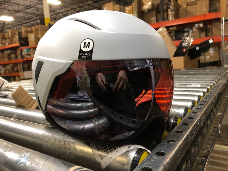 Photo 2 of Giro Orbit Spherical MIPS Ski Helmet - Snowboard Helmet with Integrated Shield/Visor for Men & Women Matte Light Grey M (55.5-59cm)