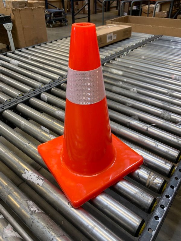 Photo 2 of 18" Traffic Cone PVC Safety Road Parking Cone --- No Box Packaging, Item is New
