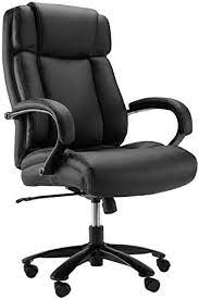 Photo 1 of Amazon Basics Big & Tall Adjustable Executive Office Chair - 500-Pound Capacity, Black Faux Leather --- Item is New, Item is Sealed
