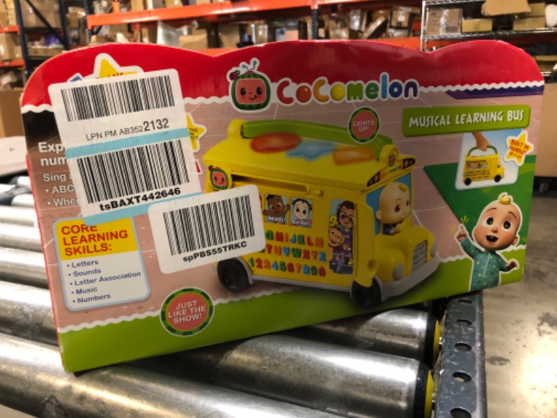 Photo 2 of CoComelon Musical Learning Bus, Number and Letter Recognition, Phonetics, Yellow School Bus Toy Plays ABCs and Wheels on the Bus, by Just Play