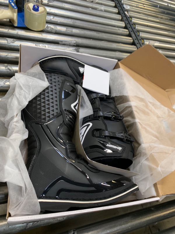 Photo 3 of Answer Racing 445177 Powersports Motocross Protection Gear: AR1 Boots, Black, Size 10, 1 Pair 10 Black --- Box Packaging Damaged, Item is New
