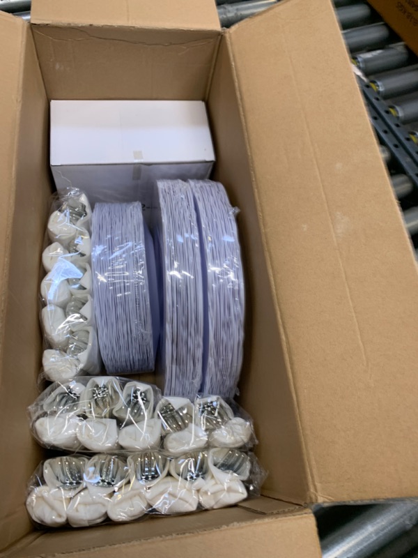 Photo 4 of WDF 350Pieces Silver Plastic Plates&Pre Rolled Napkins with Silver Plastic Cutlery -Baroque White&Silver plates Include:100 Plastic Plates, 50 Cutlery with Napkins and 50 Silver Clear Cups White and Silver --- Box Packaging Damaged, Item is New
