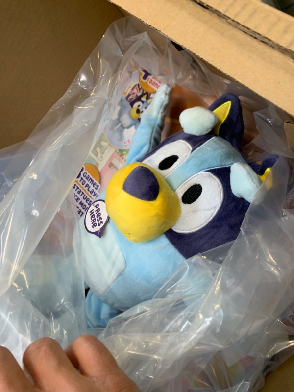 Photo 4 of Bluey Dance and Play 14" Animated Plush | Over 55 Phrases and Songs, Multicolor --- Box Packaging Damaged, Item is New
