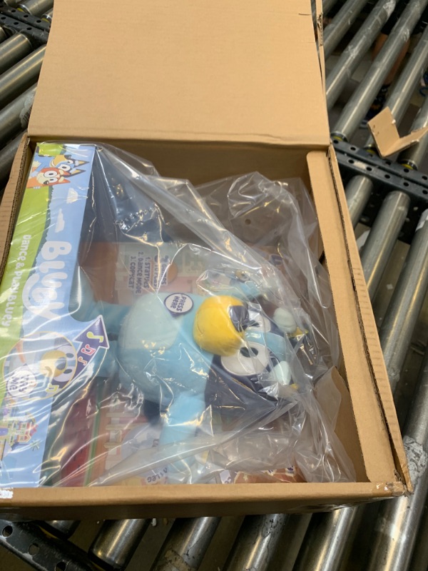 Photo 3 of Bluey Dance and Play 14" Animated Plush | Over 55 Phrases and Songs, Multicolor --- Box Packaging Damaged, Item is New
