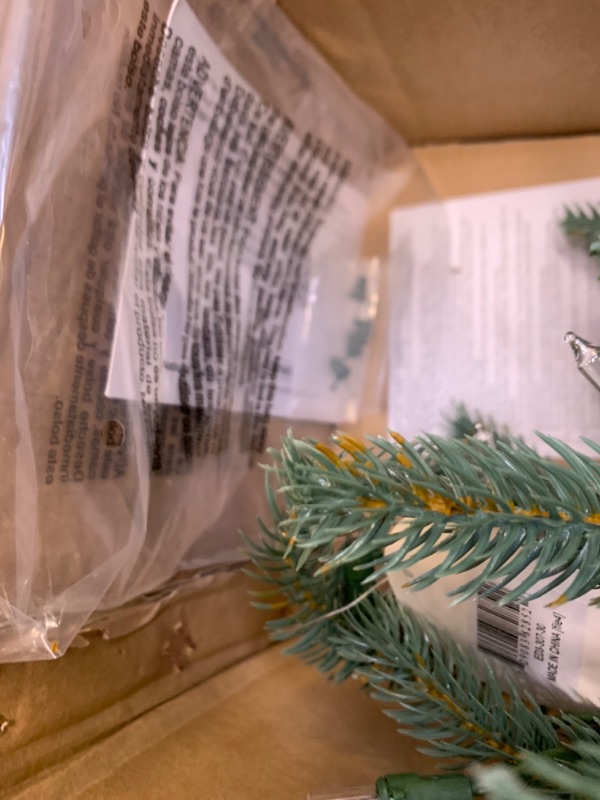 Photo 6 of National Tree Company Artificial Christmas Tree For Entrances | Includes White Lights and Pot | Everyday Collections - 3 ft --- Box Packaging Damaged, Item is New
