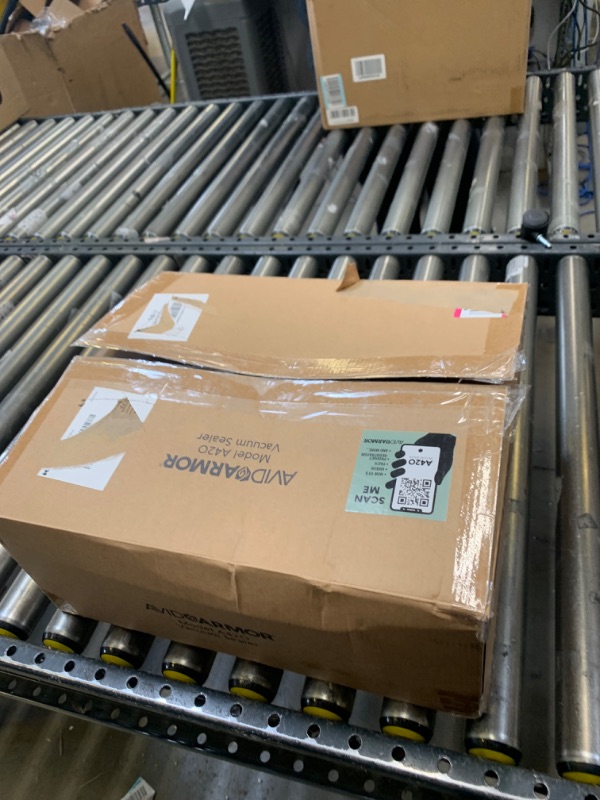 Photo 1 of Avid Armor A420 Vacuum Sealer Machine, Locking Lid, Roll Storage with Cutter 12" Seal Bar, User Friendly Digital Controls, Stainless Construction, Space Saving - Stores Upright, Starter Roll Included --- Box Packaging Damaged, Item is New
