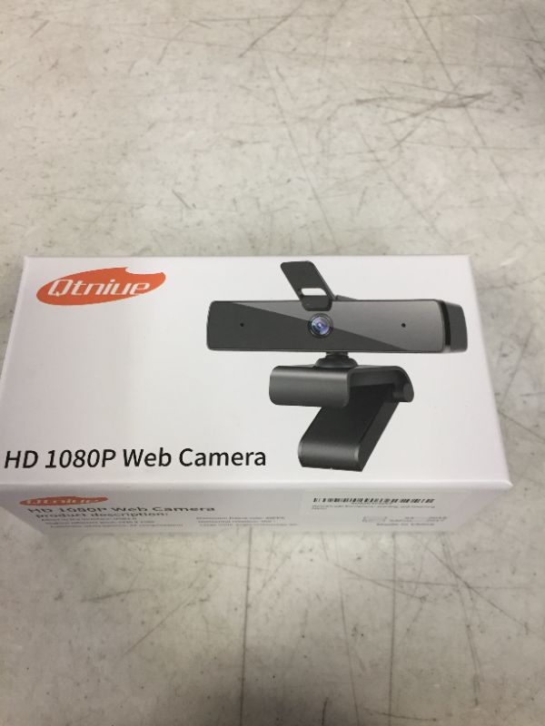 Photo 2 of Qtniue Webcam with Microphone and Privacy Cover, FHD Webcam 1080p, Desktop or Laptop and Smart TV USB Camera for Video Calling, Stereo Streaming and Online Classes 30FPS