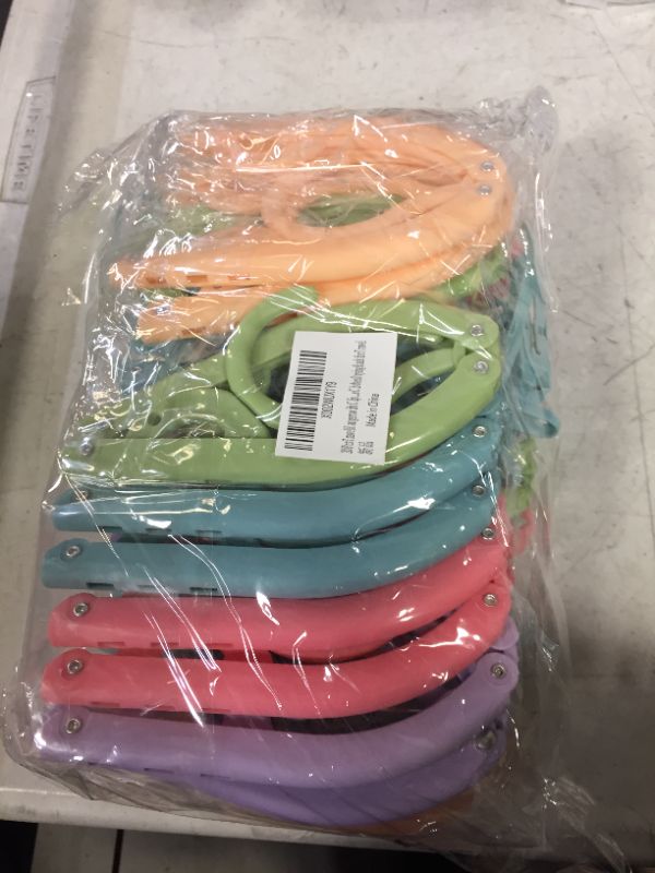 Photo 1 of 20 Pcs Travel Hangers with Clips- Portable Folding Clothes Hangers Travel Accessories Foldable Clothes Drying Rack for Travel