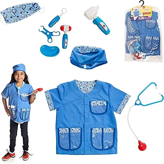 Photo 1 of DRESS 2 PLAY Costumes for Kids Ages 3-7 with Accessories - Pretend Play Costumes- Veterinarian, Nurse, Surgeon  -- FACTORY SEALED --
