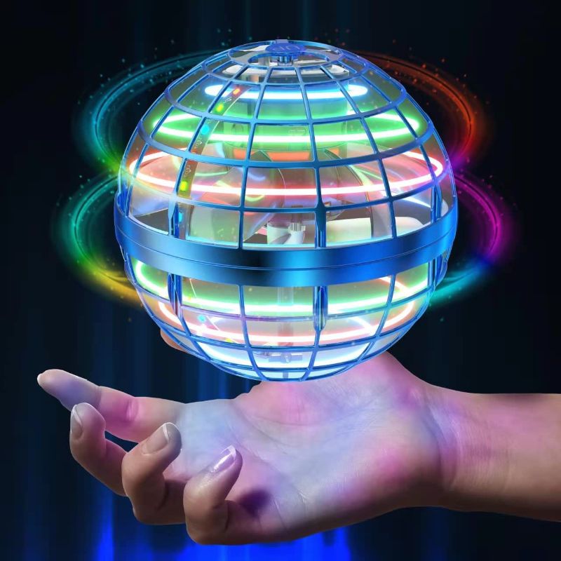 Photo 1 of AMERFIST Flying Orb Ball Toys Cosmic Globe Boomerang Hover Ball Galactic Fidget Spinner Hand Drone Orbit Magic Cool Stuff Birthday for Boys Girls Teens 6-10+ Year Old Outdoor(Blue)  -- FACTORY SEALED --
