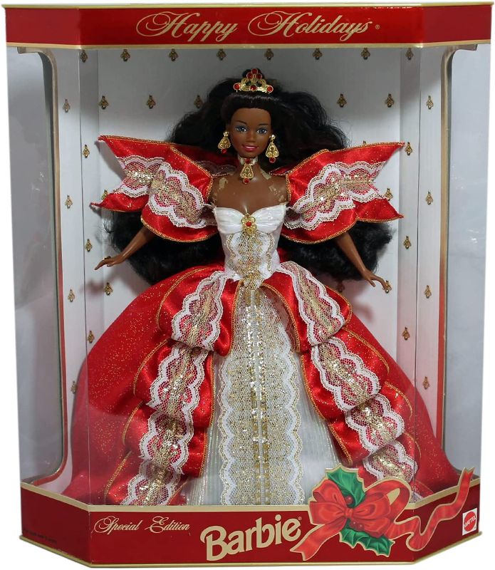 Photo 1 of Barbie Happy Holidays 1997 Special Edition, African-American 10th Anniversary
