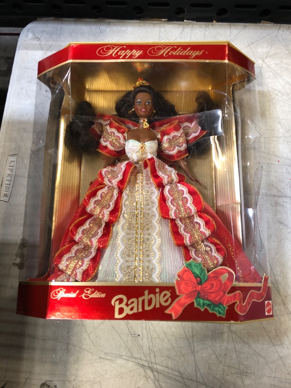 Photo 2 of Barbie Happy Holidays 1997 Special Edition, African-American 10th Anniversary
