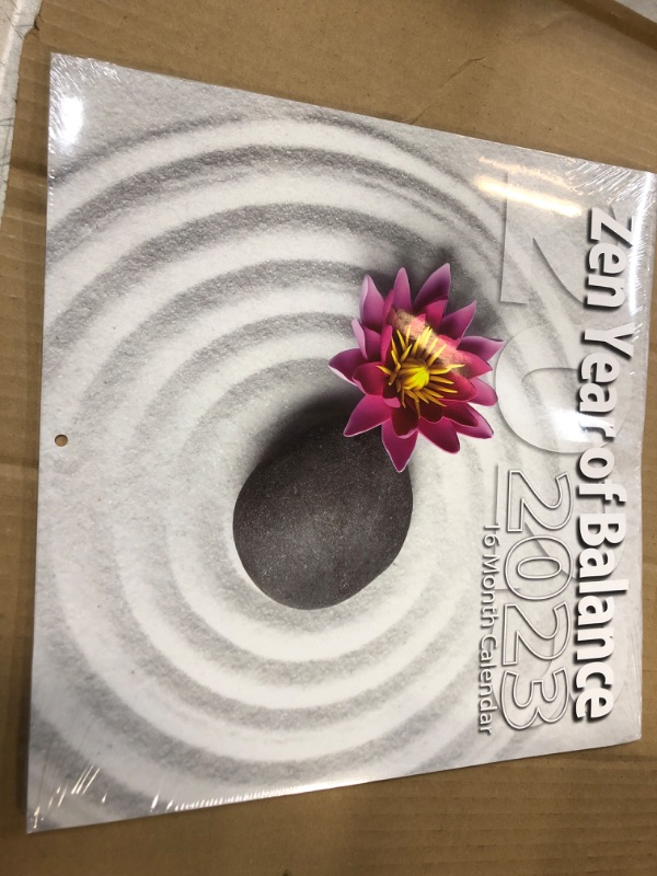 Photo 2 of 2023 Zen: Year of Balance Full Size Wall Calendar for Planning, Scheduling, and Organizing