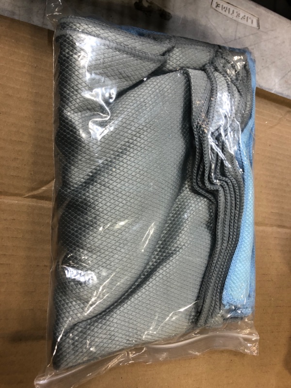 Photo 1 of 20 Pack Microfiber Cleaning Cloth, Fish Scale Nanoscale Cleaning Cloth, Reusable Easy Clean Microfiber Towels, Highly Absorbent Cleaning Cloth for Windows, Glass, Home, Kitchen and Car, 11.5×15.4 in