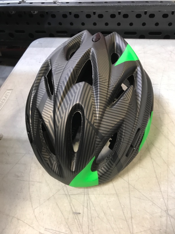 Photo 1 of ADULT BIKE HELMET BLACK AND GREEN