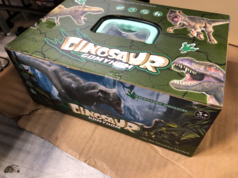Photo 2 of Dinosaur Toys, Dinosaur Toys for Kids 3-5 with Activity Play Mat & Trees, Dinosaur Toys for Kids 5-7 Including 9 Dinosaurs, Storage Box, Packing Box, Kids Dinosaur Toys for Boys & Girls.
