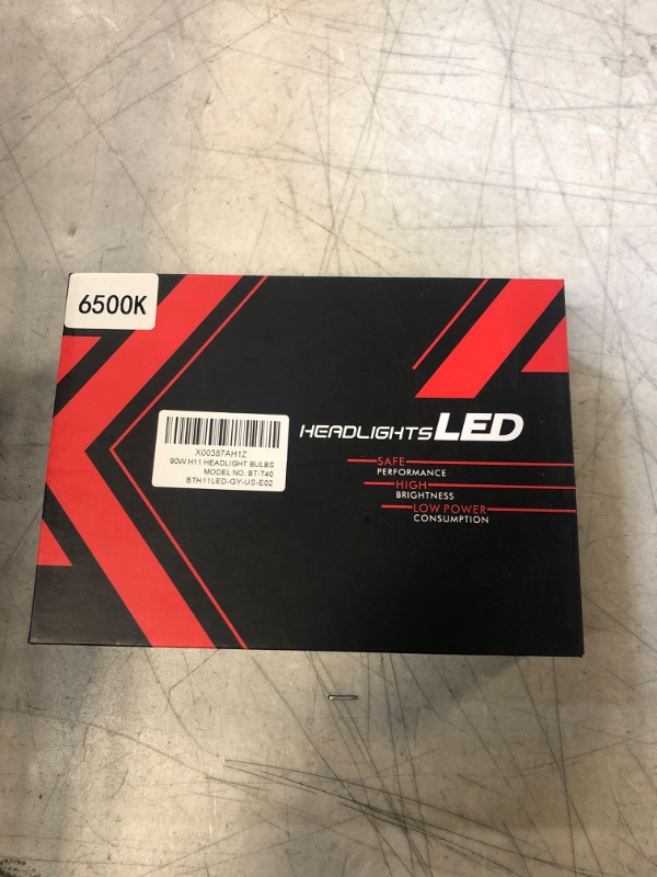 Photo 1 of BESTEK LED Headlight Bulbs H11/H9/H8, 90W 18000 Lumens 200% Bright Headlights Blubs, LED Headlights Conversion Kit 6500K Cool White LED Headlights, Pack of 2 H11 H9 H8 90W