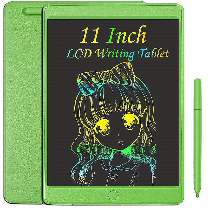 Photo 1 of JOEAIS LCD Writing Tablet 11 Inch Digital Electronic Graphic Drawing Tablet Erasable Portable Doodle Writing Board for Kids Christmas Birthday Gifts 11 Inch 11 Inch/Green