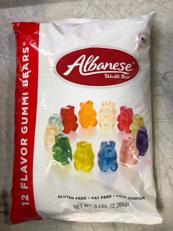 Photo 2 of Albanese World's Best Gummi, 12 Flavor Bears, 5 Pound
BB 19APR24