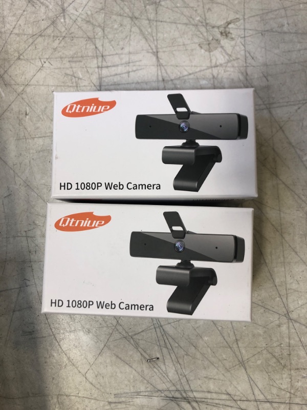 Photo 2 of Qtniue Webcam with Microphone and Privacy Cover, FHD Webcam 1080p, Desktop or Laptop and Smart TV USB Camera for Video Calling, Stereo Streaming and Online Classes 30FPS PACK OF 2