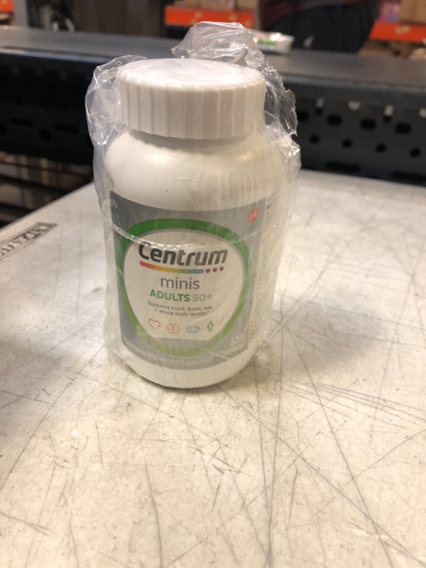 Photo 2 of Centrum Minis Silver Multivitamin for Adults 50 Plus, Multimineral Supplement, Vitamin D3, B-Vitamins, Gluten Free, Non-GMO Ingredients, Supports Memory and Cognition in Older Adults - 320 Ct
BB 04/24