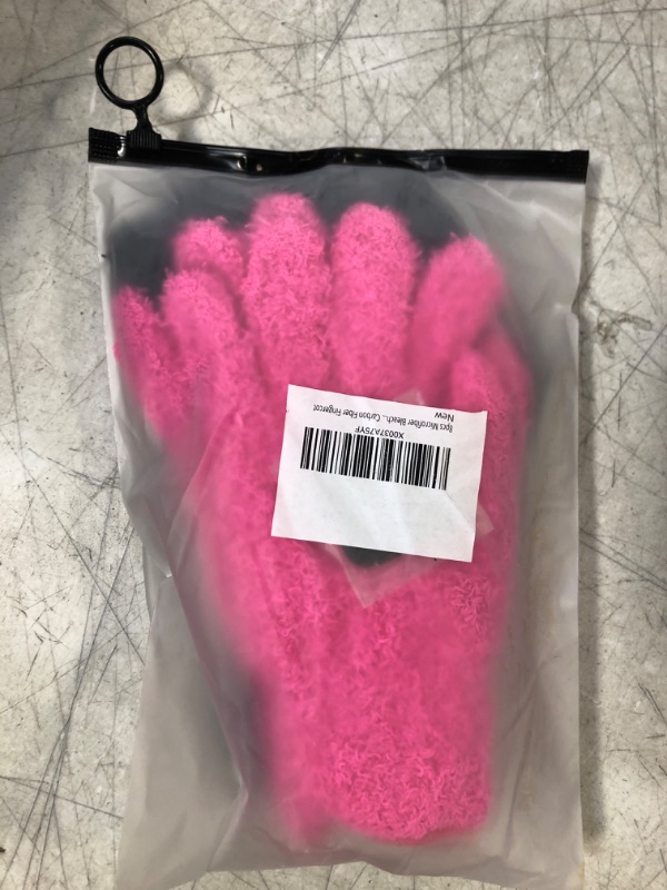 Photo 2 of 2 Pairs Microfiber Hair Dye Gloves, Fuzzy Gloves for Hair Salon Supplies, Hairstylist Reusable Microfiber Hair Color Mitt, Washable Cleaning Mittens for Kitchen House Cleaning