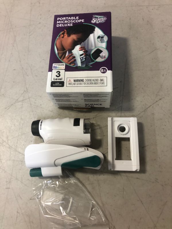 Photo 1 of SCIENCE CAN Microscope for Kids, 3 in 1 Kids Microscope STEM Science Kits with Blank Slides, 60x-120x Mini Pocket Microscope Kit for Kids 8-12 Boys Girls Educational Toy Christmas Birthday Gifts