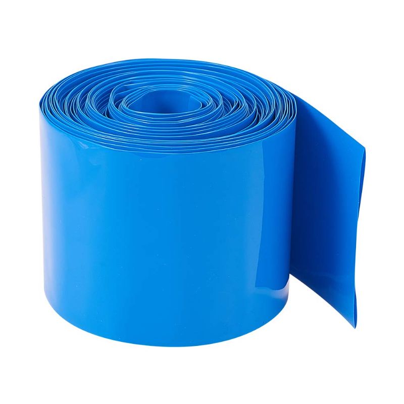 Photo 1 of 18650 Battery Wrap?1Pcs Bettomshin 10mx55mm(LxW) Battery Heat Shrink Tubing Blue Shrinkage Temperature 176°F & Rated Voltage 300V, DIY Battery Heat Shrink Wrap Tube