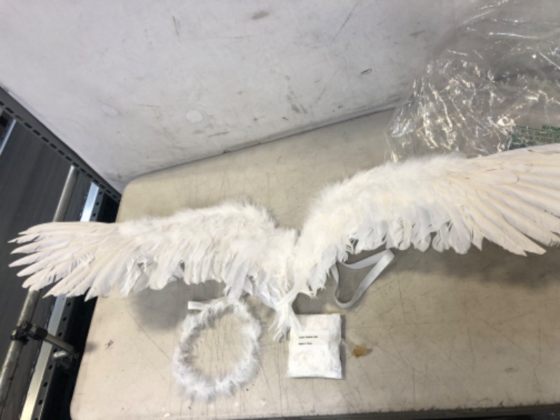 Photo 1 of Angel Wings and Halo Angel Costumes Kids Angel Feather Wings