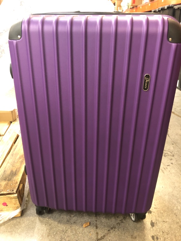 Photo 2 of 3-in-1 Multifunctional Large Capacity Traveling Storage Suitcase Luggage Set Purple