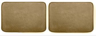 Photo 1 of FH Group F14403BEIGE Universal Fit Carpet Beige Automotive Floor Mats fits most Cars, SUVs and Trucks with Heel Pad Deluxe (2 PCs)