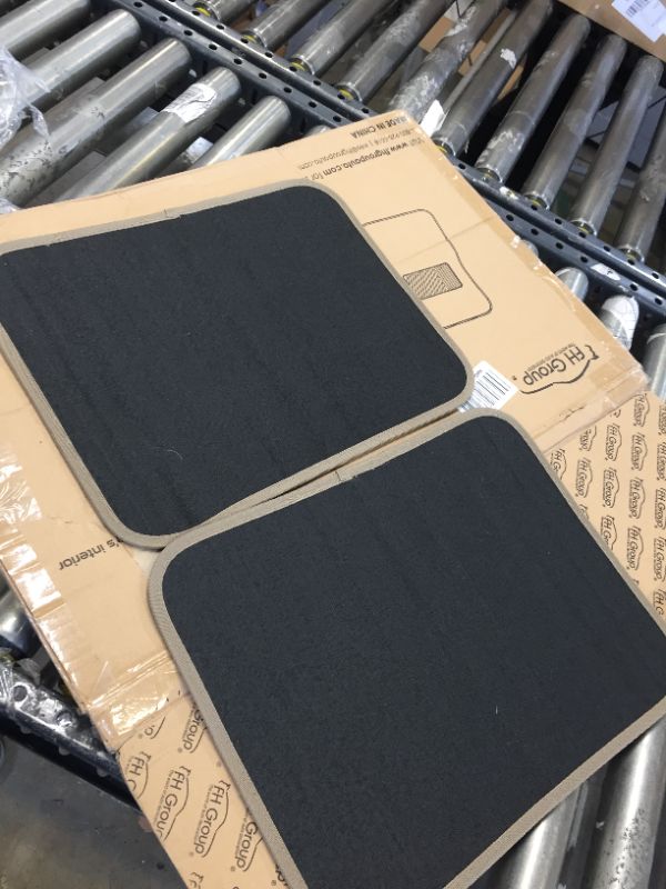 Photo 4 of FH Group F14403BEIGE Universal Fit Carpet Beige Automotive Floor Mats fits most Cars, SUVs and Trucks with Heel Pad Deluxe (2 PCs)