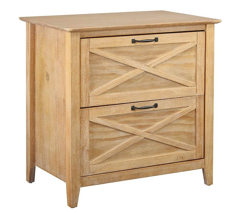 Photo 1 of Amazon Brand – Stone & Beam Classic 2-Drawer Lateral File Cabinet, Pine with Metal Hardware, 30"H, Maple-Sand Finish