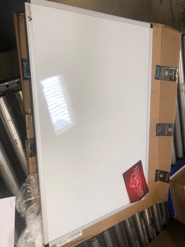 Photo 3 of VIZ-PRO Magnetic Dry Erase Board, 36 X 24 Inches, Silver Aluminium Frame