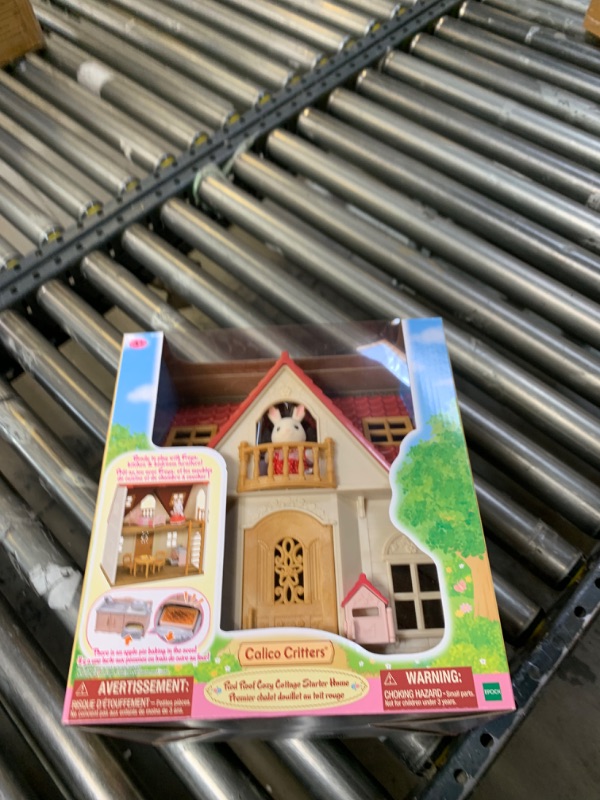 Photo 3 of Calico Critters Red Roof Cozy Cottage, Dollhouse Playset with Figure, Furniture and Accessories --- Box Packaging Damaged, Item is New
